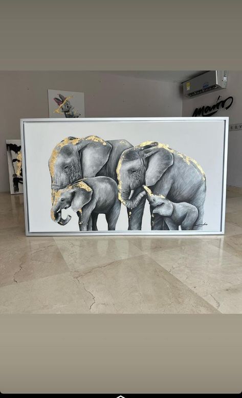 Elephant Painting Canvas, Canvas Painting Projects, Buddha Painting Canvas, 3d Art Drawing, Lake Painting, Diy Canvas Wall Art, Buddha Painting, Elephant Painting, Wildlife Paintings