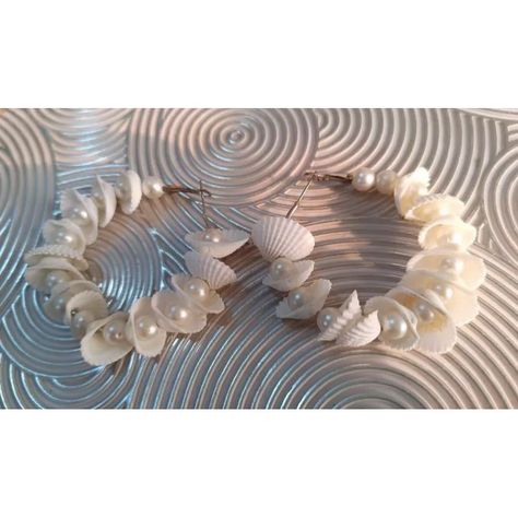 Pearl and sea shells hoop style earring set ✨️ Just for Rs. 100 Dm for orders 📩 Contact 9467732162 Shell Hoop Earrings, Handmade Shell-shaped Hoop Earrings For Summer, White Shell-shaped Hoop Earrings, White Shell-shaped Pearl Earrings, White Pearl Shell-shaped Earrings, Earring Set, Sea Shells, Shells