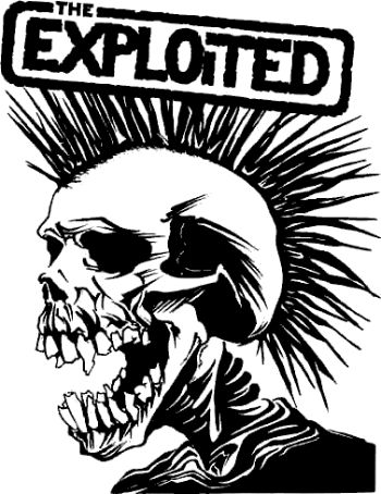 The Exploited logo Punk Logos, Punk Rock Art, The Exploited, Punk Logo, Anarcho Punk, Mixed Media Art Techniques, Black Label Society, Punk Poster, One Piece Tattoos