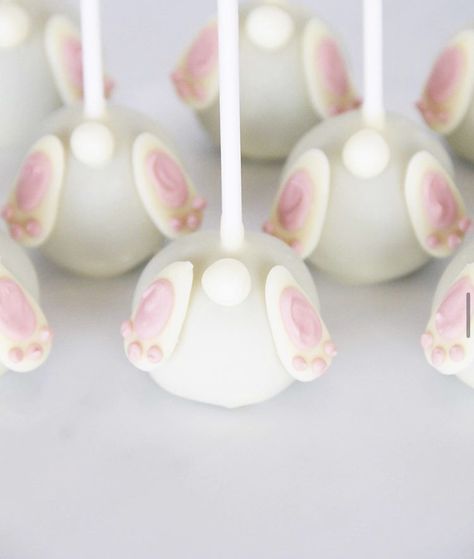 Cake Pops Bunny, Some Bunny Gender Reveal, Gender Reveal Ideas Bunny Theme, Some Bunny Is Turning One Cookies, A Little Bunny Is On The Way, Baby Shower Bunny Theme Girl, Bunny Cakepops, Bunny Themed Baby Shower Ideas, Bunny Gender Reveal