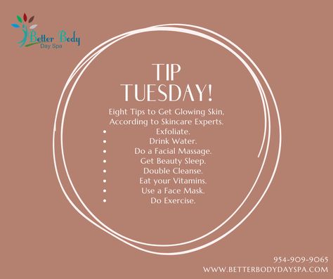 Tip Tuesday, Tip Tuesday Skin Care, Spa Content, Content Ideas For Spa, Spring Esthetician Posts, Esthetician Social Media Post Ideas, New Esthetician Post, Tuesday Skincare Tip, Massage Therapy School