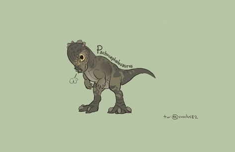 Pachycephalosaurus Drawing, Pachycephalosaurus Art, Paleo Art, Dinosaur Art, Baby Art, Dinosaurs, Media, Drawings, Art