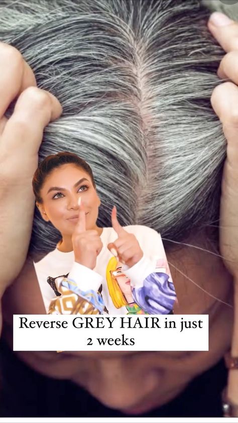 Anjani | Makeup & Skincare on Instagram: “Reverse grey hair in no time. This hack works a 💯 . #greyhair #greyhairdontcare #naturalcures #haircaretips #hairloss” Reverse Grey Hair, Grey Hair Remedies, Reverse Gray Hair, Homemade Hair Treatments, Vinegar Rinse, Hair Care Remedies, Hair Mask For Growth, Hair Care Recipes, Natural Face Skin Care