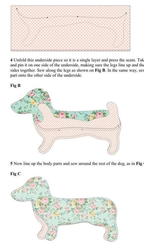 Christmas Diy Sewing, Dog Sewing Patterns, Dachshund Pattern, Animal Sewing Patterns, Sewing Stuffed Animals, Diy Bags Purses, Baby Sewing Projects, Crochet Quilt, Dog Pillow