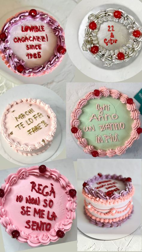 Cakes Writing Ideas, Iconic Cake Ideas, Iconic Birthday Cake, Ugly Cake, Birthday Cake Quotes, Birth Cakes, Sofia Cake, Ugly Cakes, Birthday Cake Writing