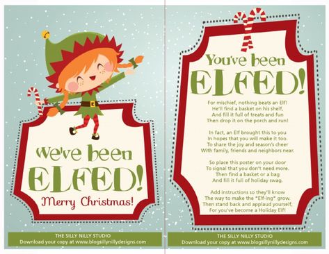 Neighborhood family fun Christmas game. Just like "You've been Boo'ed at Halloween, this is the Christmas version. "You've been Elfed" So fun! Go to http://www.blogsillynillydesigns.com to read how... by jennifer_pickard_1 in christmas games, holiday games, and youve been elfed You've Been Elfed, Celebration Activities, Family Neighborhood, Christmas Kindness, Holiday Swag, Christmas Neighbor, Traditions To Start, Fun Christmas Games, Christmas Tradition