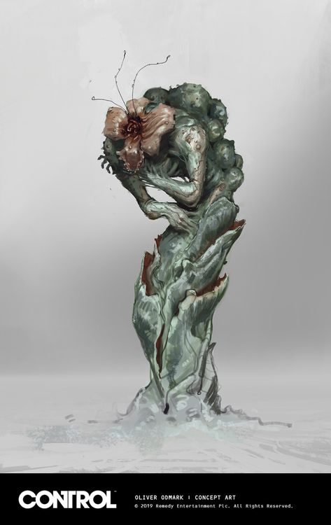 ArtStation - The Mold-1 and Mold enemy, Oliver Odmark Swamp Creature, Zombie Art, Slenderman, Cosmic Horror, Dungeons And Dragons Homebrew, Monster Design, Game Inspiration, A Level Art, Monster Art