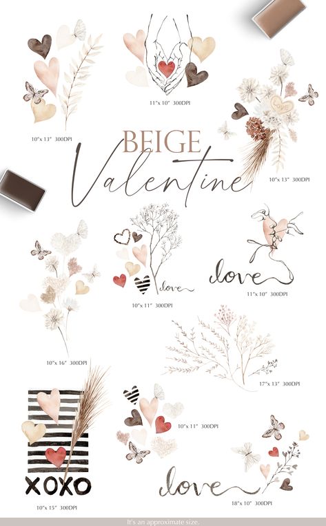 Make a variety of Valentine's products with beautiful and comfortable Boho images! Valentines Icons, Boho Valentines Day, Boho Valentines, Valentine Clip Art, Boho Images, Boho Valentine, Valentine's Decor, Heart Clipart, Valentines Day Clipart