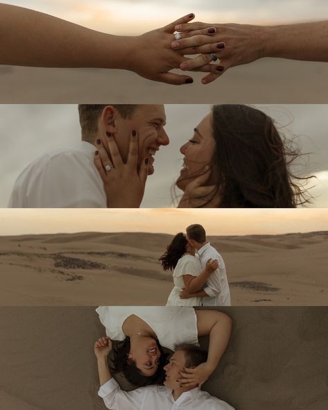 Elsie & Travis’s engagements . . sand dunes engagement photos | Outdoor Engagement Session at saint Anthony sand dunes | Couples photo ideas | engagement shoot | sand Dunes | Idaho Engagement Session | wedding photographer | Couple rings proposal inspo | bridal | bride groom | couple outfits | engage | 2024 brides | summer wedding | Idaho wedding photographer | rexburg Idaho sand dunes #engagementphotos #sandduneengagementphotos #sanddunesphotoshoot #idahoweddingphotographer #saintanthonysa... Sand Dunes Wedding Photos, Sand Dune Photoshoot, Dune Photoshoot, Sand Dunes Engagement Photos, Sand Dunes Photoshoot, Rings Proposal, Couples Photo Ideas, Rexburg Idaho, Photographer Couple