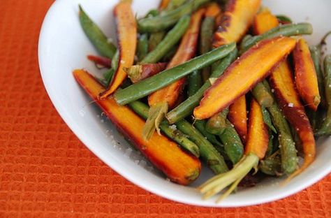 Green Beans are one of my favorite Low Fodmap veggies.  And I've been pleased to find a few different ways to prepare them.  I'm also pleased to say that I enjoy Trader Joe's Frozen French Cut Gree... Butter Lemon Sauce, Green Beans And Carrots, Green Beans Carrots, Balsamic Carrots Roasted, Roasted Cornish Hen, Roasted Rainbow Carrots, Carrots And Green Beans, String Beans, Sauteed Green Beans