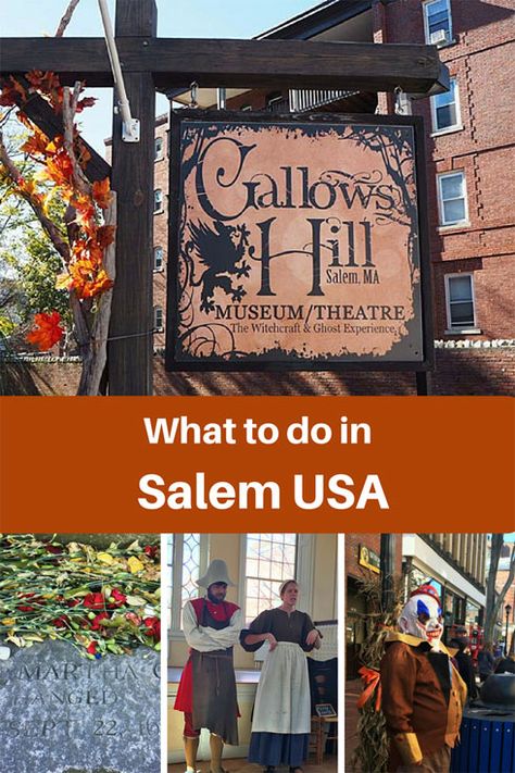 Visiting Salem Massachusetts for Haunted Happemingd Gallows Hill, Massachusetts Trip, Salem Travel, Salem Massachusetts Travel, Salem Trip, Boston Vacation, Salem Mass, Massachusetts Travel, Halloween Travel