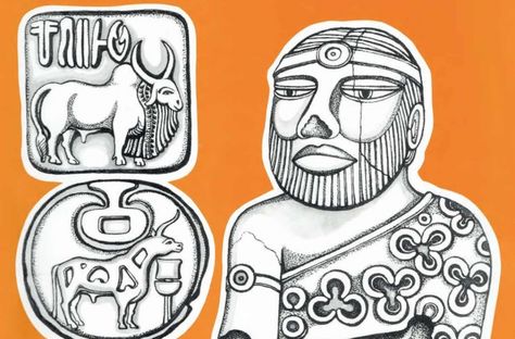 Indus Valley Civilization Seals, Indus Valley Civilization Art, Indus Valley Civilization Project, Indus Valley Civilization Project Ideas, Indus Civilization, Streetwear Business, History Homeschool, Notes Background, Outline Pictures