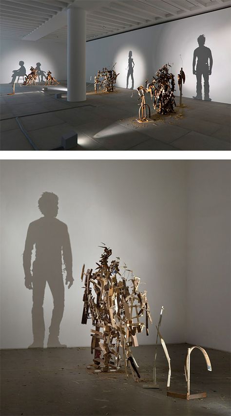 TIM NOBLE & SUE WEBSTER INSTALACIÓN ARTISTICA A PARTIR DE BASURA SUSTENTABILIDAD Light Art Exhibition, Shadow And Light Art, Shadow Art Installation, Shadow Exhibition, Shadow Sculpture, Bored Art, Ombres Portées, Shadow Art, Takashi Murakami