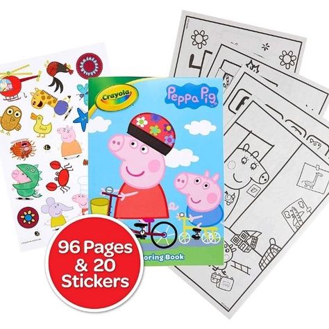 Peppa Pig Coloring Book on Sale for $1.99 (Was $4)! Peppa Pig Stickers, Pig Coloring Pages, Peppa Pig Colouring, Peppa Pig Family, Avengers Coloring, Peppa Pig Coloring Pages, Pig Crafts, Pig Character, Kids Pages