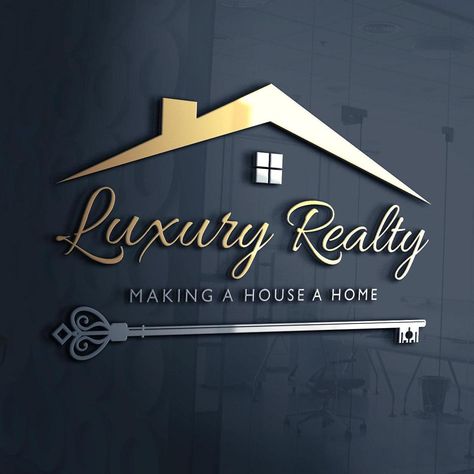 Real Estate Business Logo | Vintage Key Logo | House Logo | Realty Logo | Realtor Logo | Property Management Logo | Real Estate Company Logo Home Service Logo, House Logo Design Creative, Property Management Logo, Real Estate Company Logo, Logo Property, Property Logo Design, Design Company Names, Realtor Logo Design, Roofing Business