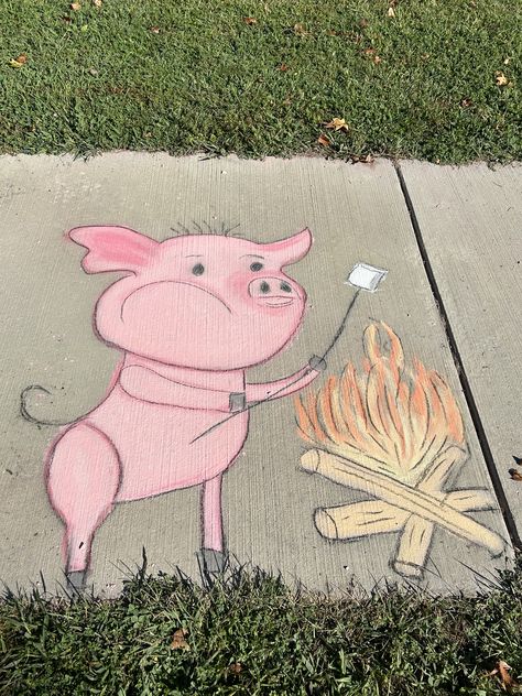 Fun Chalk Art, Chalk Ideas, Sidewalk Chalk Art, Sidewalk Chalk, Chalk Art, Fun Ideas, Chalk, Art, Pavement Chalk Art