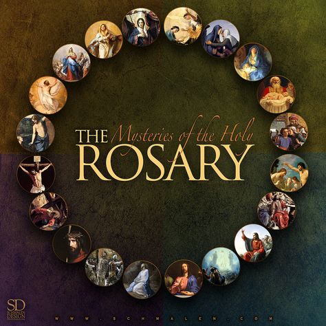 www.Schmalen.com Pray the Rosary. / The Mysteries of the Holy Rosary Holy Rosary Images, Rosary Background, Rosary Pictures, Rosary Images, Rosary Poster, Mysteries Of The Holy Rosary, Beautiful Rosaries, Rosary Mysteries, Mysteries Of The Rosary