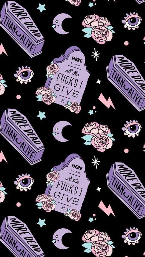 Cute Spooky Christmas Wallpaper, Spooky Christmas Wallpaper, Pastel Goth Background, Spooky Christmas, Witchy Wallpaper, Phone Art, Phone Wallpaper Patterns, Pastel Goth, Christmas Wallpaper