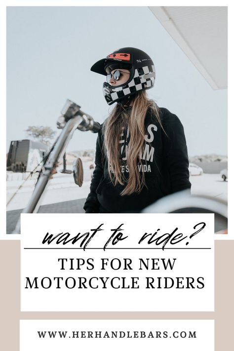 A common question I always hear from new motorcycle riders and people who want to learn to ride is - how do I get better at it? In this big post you will learn my top 5 riding tips for new motorcycle riders and women who want to ride motorcycles. Beginner Motorcycle, Ride A Motorcycle, Female Motorcycle Riders, Riding Tips, Motorcycle Tips, Women Motorcycle, Advice For Women, New Motorcycles, Motorcycle Riders