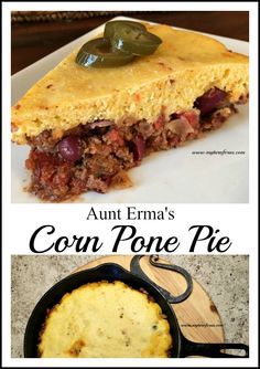 Corn Pone Pie finds your hunger need and fills it!  #SouthernCooking  http://www.myturnforus.com/2016/03/corn-pone-pie.html Corn Pone Pie Recipe, Railroad Cornbread Pie, Chili Pot Pie With Cornbread Crust, Cornbread Chili Pie, Cornbread Pie, Cornbread Chili, Beef Bites, Chili Cornbread, Chili Pie