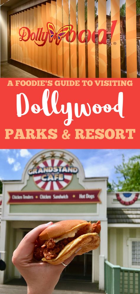 A Foodie's Guide To Dollywood Family Amusement Park - Slice of Jess Gatlinburg Christmas, Dollywood Park, Amusement Park Outfit, Smoky Mountains Tennessee, Park Outfit, Abandoned Amusement Parks, Tennessee Vacation, Roller Coaster Ride, Great Smoky Mountains National Park