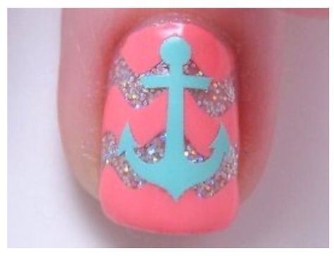 Love DG!!! Anchor Nail Art, Anchor Nails, Fingernail Art, Nail Vinyls, Fingernail Designs, Simple Nail Art Designs, Best Nail Art Designs, Toe Nail Designs, Beautiful Nail Designs