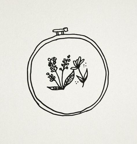 Branding Pattern, Embroidery Illustration, Sewing Logo Design, J Tattoo, Embroidery Tattoo, Sewing Logo, Artist Branding, Botanical Tattoo, Artist Logo