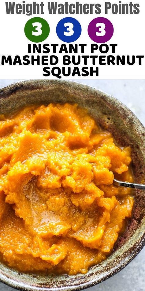 Weight Watchers Butternut Squash Recipes, Quick Dinner Sides, Instant Pot Butternut Squash, Mashed Butternut Squash, Fall Feast, Frozen Butternut Squash, Butternut Squash Cubes, Dinner Side, Thanksgiving Weekend