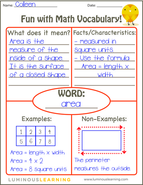 Teaching Math Vocabulary, Frayer Model, Math Talk, Math Education, Math Vocabulary, Math Intervention, Fourth Grade Math, Math Journals, Math Strategies