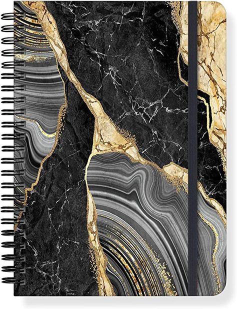 Amazon.com : A5 Spiral Notebook，Hardcover Journal for Women,Notebooks for Women Men,6"x 8.5",80 Sheets College Ruled,Journal Notebooks for Work,Office,School Gifts 100gsm Paper Black Gold Liquid Marbling Pattern : Office Products Notebook Hardcover, Small Business Supplies, Paper Black, A5 Notebook, Marbling, Hardcover Notebook, Work Office, School Gifts, Office School