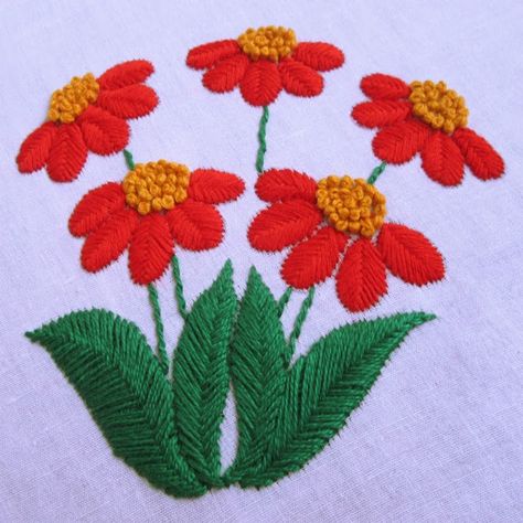 Embroidery Patterns Flowers, Satin Stitch Flower, Embroidery School, Stitch Shorts, Embroidery Flower Design, Hand Embroidery Flower Designs, Bordados Tambour, Ribbon Embroidery Kit, Poetry Lovers