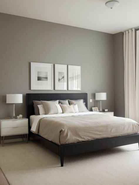 Create a stunning accent wall in your bedroom by using an arrangement of picture frames in various sizes and shapes. Pair it with a sleek and modern platform bed for a contemporary look. Bed Frame Men, Picture Frame Accent Wall, Frame Accent Wall, Modern Platform Bed, New Room, Small Bedroom, Platform Bed, Bedroom Inspirations, Room Inspo