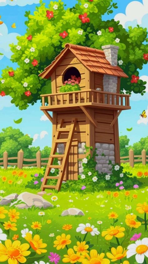 Beautiful House Drawing, Garden Concept Art, House Drawing For Kids, Garden Concept, Anime Painting, Fairytale House, Nature Photography Flowers, Beautiful Art Paintings, Photography Flowers