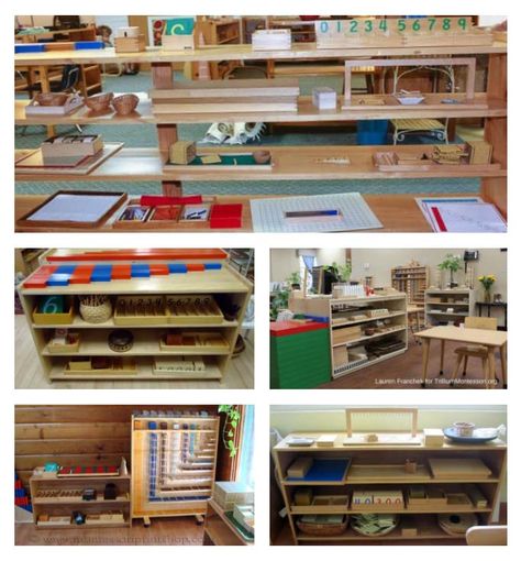 Montessori Math Shelves, Primary Montessori, Math Montessori, Montessori Math Activities, Preschool Montessori, Montessori Environment, Montessori Math, Concrete Materials, Montessori Classroom