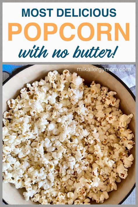 Healthy Popcorn Toppings, Homemade Popcorn Recipes, Milk Allergy Mom, Popcorn Toppings, Perfect Popcorn, Stovetop Popcorn, Healthy Popcorn, Anti Inflammation Recipes, Vegan Gluten Free Desserts