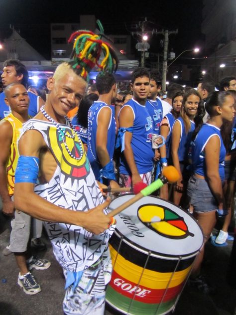 THE DRUMMER AT CARNIVAL IN SALVADOR-BRAZIL Brazil Luxury, Carnival In Brazil, Brazil Party, Salvador Brazil, Brazil Carnival, Carnival Theme, Carnival Themes, Crashing Waves, Drummers