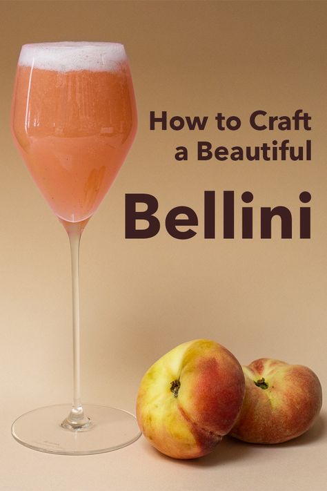 Bellini Drink, Bellini Cocktail Recipes, Sparkling Wine Cocktails, Cactus Club, Bellini Cocktail, Food From Different Countries, Cocktail Images, Bellini Recipe, Summer Drink Cocktails