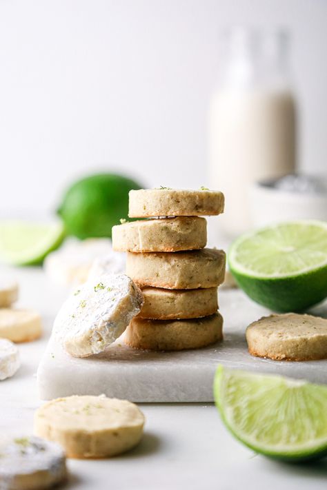 Lime Shortbread Cookies - Wife Mama Foodie Lime Shortbread Cookies, Lime Shortbread, Grain Free Cookies, Orange Bundt Cake, Christmas Cookie Recipes Holiday, Lime Cookies, Short Bread, Recipes Gluten Free, Frozen Cookies