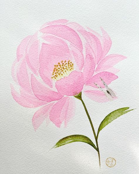 Weenee Benitez’s Instagram profile post: “First time to paint a loose peony! After 5 attempts, I finally completed one I am happy with and I just hope I can repeat this 😊! Thank…” Water Paints, Watercolor Loose, Abstract Watercolor Flower, Watercolor Flower Illustration, Flowers Cards, Watercolor Patterns, Learn Watercolor Painting, Cards Watercolor, Watercolor Flowers Tutorial