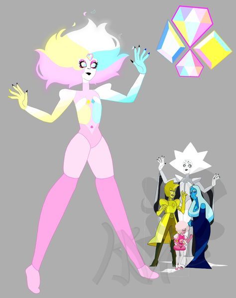 Paragon Diamond Steven Universe, Paragon Diamond, Steven Universe Diamonds, Steven Universe Fan Fusions, Gem Fusions, Amethyst Steven Universe, Steven Universe Fusion, Cristal Gems, Steven Universe Pictures