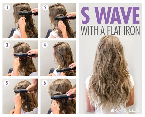 Get the curls you want with these hot tool tips from Sam Villa! Hair Curling Techniques, Hair Curling Tools, Flat Iron Waves, Curl Your Hair, Tool Tips, Barrel Curls, Flat Iron Curls, Hair Straighteners Flat Irons, Flat Irons