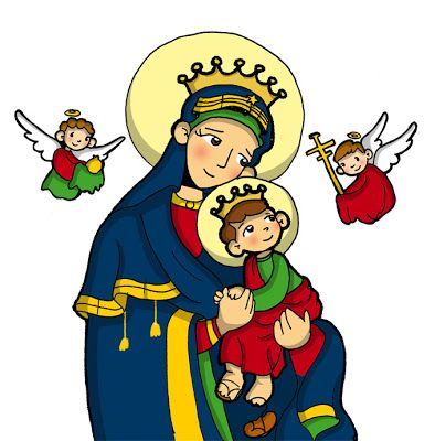 Dibujos para catequesis: NUESTRA SEÑORA DEL PERPETUO SOCORRO Easter Bunny Colouring, Spiderman Coloring, Disney Printables, Catholic Crafts, Bunny Coloring Pages, Mama Mary, San Nicolas, Catholic Kids, All Saints Day