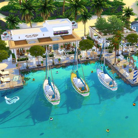 SimCubeez on X: "Waterfront Restaurant & Bar in Sulani 🌺 A seafood restaurant with breathtaking water views! 🏝️ I’m so excited to build with the new Horse Ranch pack, I can’t wait! 😍 Stop Motion Video: https://t.co/bAVCXFvuF4 YouTube & Gallery ID: SimCubeez #TheSims4 #ShowUsYourBuilds https://t.co/MC45zgVB1t" / Twitter Sims 4 Restaurant, Restaurant Plan, Sims Freeplay Houses, The Sims 4 Packs, Sims House Plans, Sims House Design, Waterfront Restaurant, Horse Ranch, Motion Video