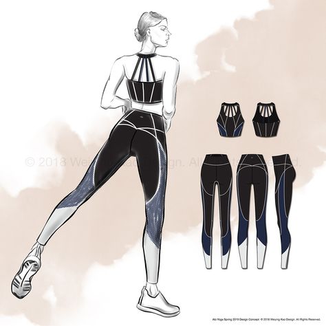 Modern Feminism – Alo Yoga Concept (Spring 2019) on Behance Sportswear Fashion Illustration, Sports Wear Fashion Illustration, Active Wear Fashion, Sports Fashion Design, Modern Feminism, Sports Wear Fashion, S Aesthetic, Fashion Design Portfolio, Sportswear Fashion