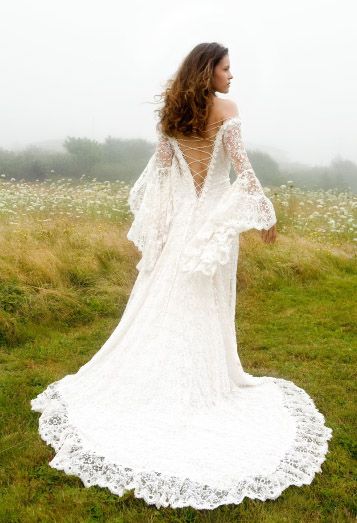 Designer Custom Wedding Gowns and Dresses | Fashion, Designer, Custom, Couture | Katherine Feiel Wedding Gowns | Queen Anne’s Lace Wedding Dress Vintage Lace, Victorian Style Wedding Dress, Celtic Wedding Dress, Bell Sleeve Wedding Dress, Victorian Style Wedding, Gowns Vintage, Wedding Dress Vintage, Retro Bride, Custom Wedding Gown