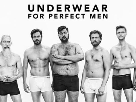 Dressmann's Underwear For Perfect Men Ad Brings Body Positivity To Dudes — VIDEO | Bustle Body Positivity Men, Norwegian Men, Body Positive Photography, Men Standing, The Perfect Man, Women Issues, Body Reference, Body Image, Ad Campaign