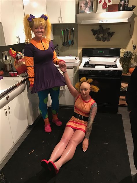 Angelica And Cynthia Costume, Cynthia Costume, Angelica Costume, Fran Bow, Diy Halloween Costumes For Kids, Cute Couple Halloween Costumes, Homemade Costumes, Holiday Halloween, Couple Halloween