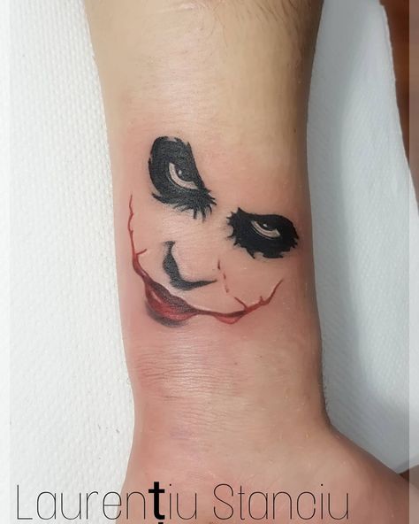 Joker Eyes Tattoo, Joker Small Tattoo, Joker Tattoo For Men, Joker Minimalist Tattoo, Joker Tatoos Ideas, The Joker Tattoo Ideas, Simple Joker Tattoo, Joker Tattoo Ideas For Men, The Joker Tattoo