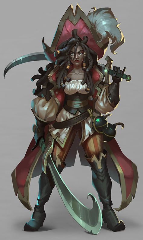 ArtStation - Sea of Legends (part 1), Ekaterina Chesalova Ekaterina Chesalova, Echo Knight, Sea Warrior, Dnd Npc, Pirate Ships, Amazon Warrior, One Piece Crew, Black Sails, New Fantasy