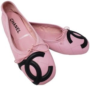 Chanel Quilted Interlocking Cc Cambon Gold Hardware Logo Pink Flats - category img Chanel Ballerina, Chanel Cambon, The Cardigans, Dr Shoes, Pink Chanel, Pink Shoes, Ballerina Flats, Pretty Shoes, Dream Shoes